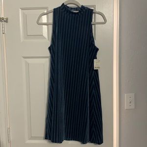 **SOLD** Velvet Dark Blue Dress